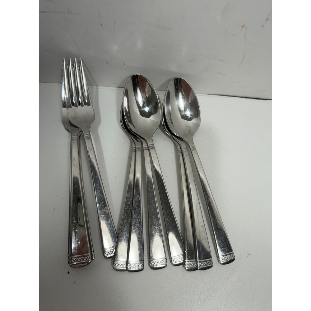 Gorham Studio 18/10 Stainless Flatware Set 36 Pc Knives Forks Spoons service / 7 - Picture 4 of 12